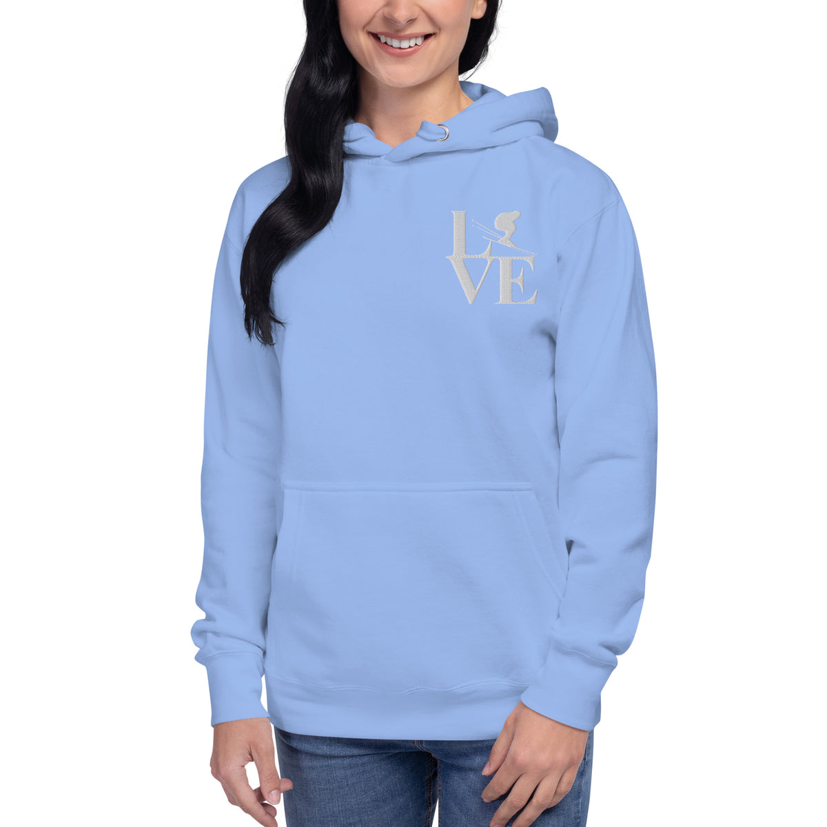 Love Ski Ladies Poly Hoodie - Powderaddicts
