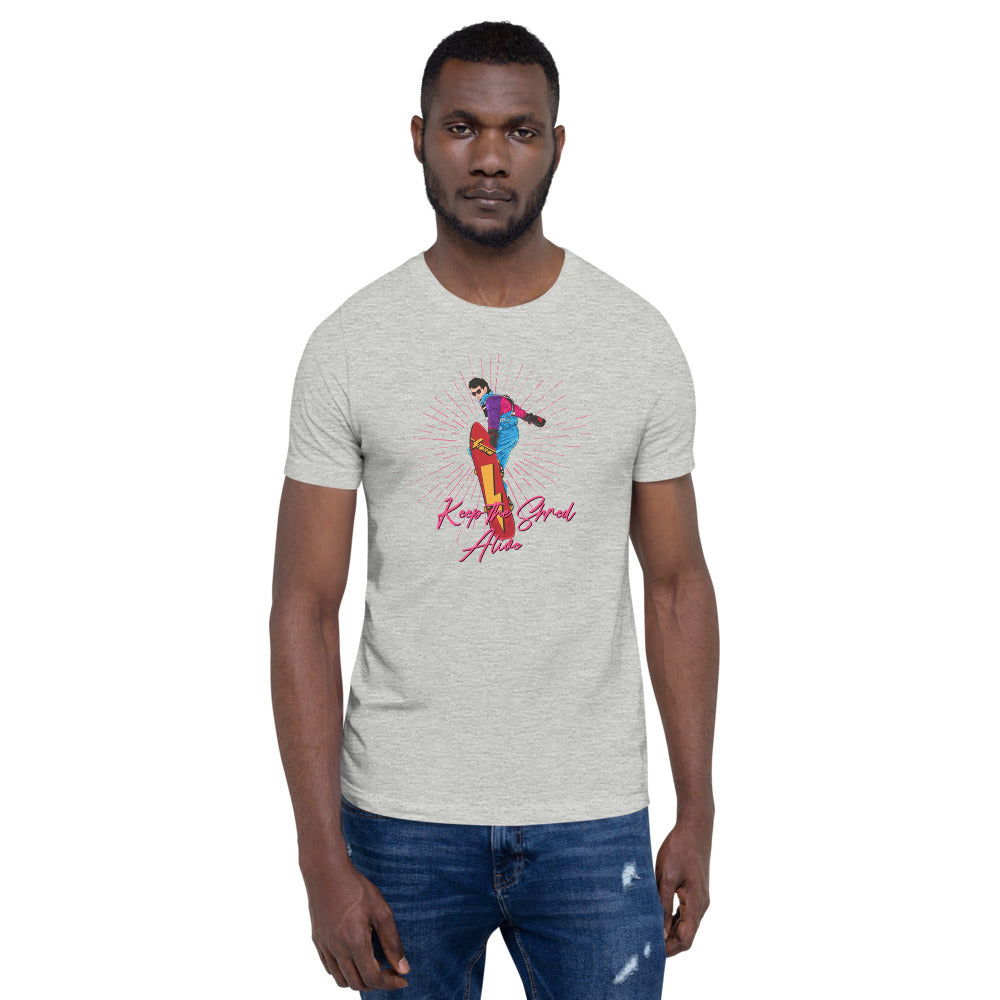 Keep The Shred Alive, Snowboarding Short-Sleeve Unisex T-Shirt - Powderaddicts