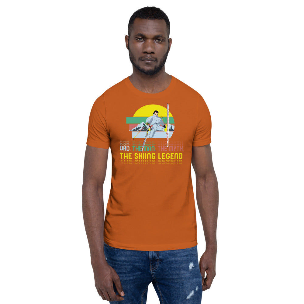 Dad, The Man, The Myth, The Skiing Legend T-Shirt - Powderaddicts