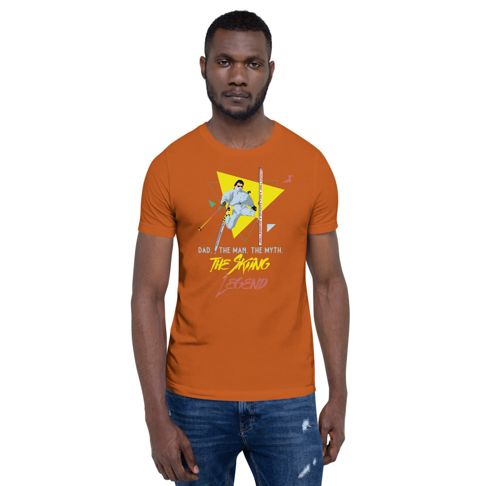 Dad, The Man, The Myth, The Skiing Legend T-Shirt - Powderaddicts
