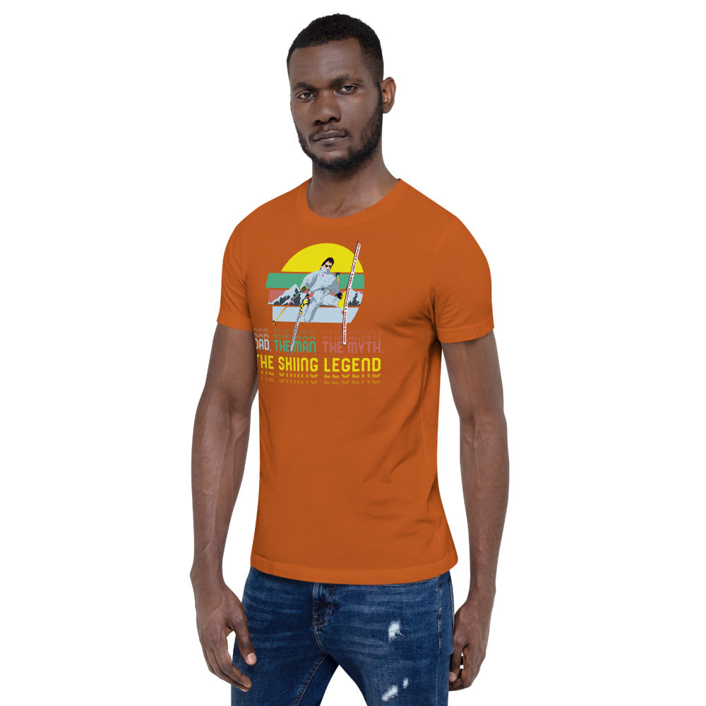 Dad, The Man, The Myth, The Skiing Legend T-Shirt - Powderaddicts
