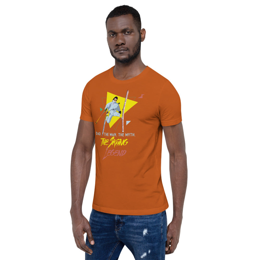 Dad, The Man, The Myth, The Skiing Legend T-Shirt - Powderaddicts