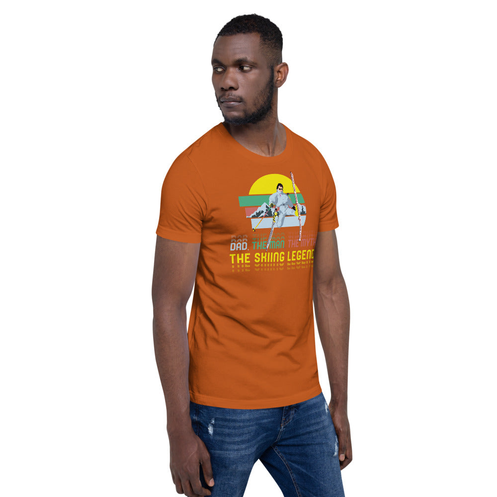 Dad, The Man, The Myth, The Skiing Legend T-Shirt - Powderaddicts