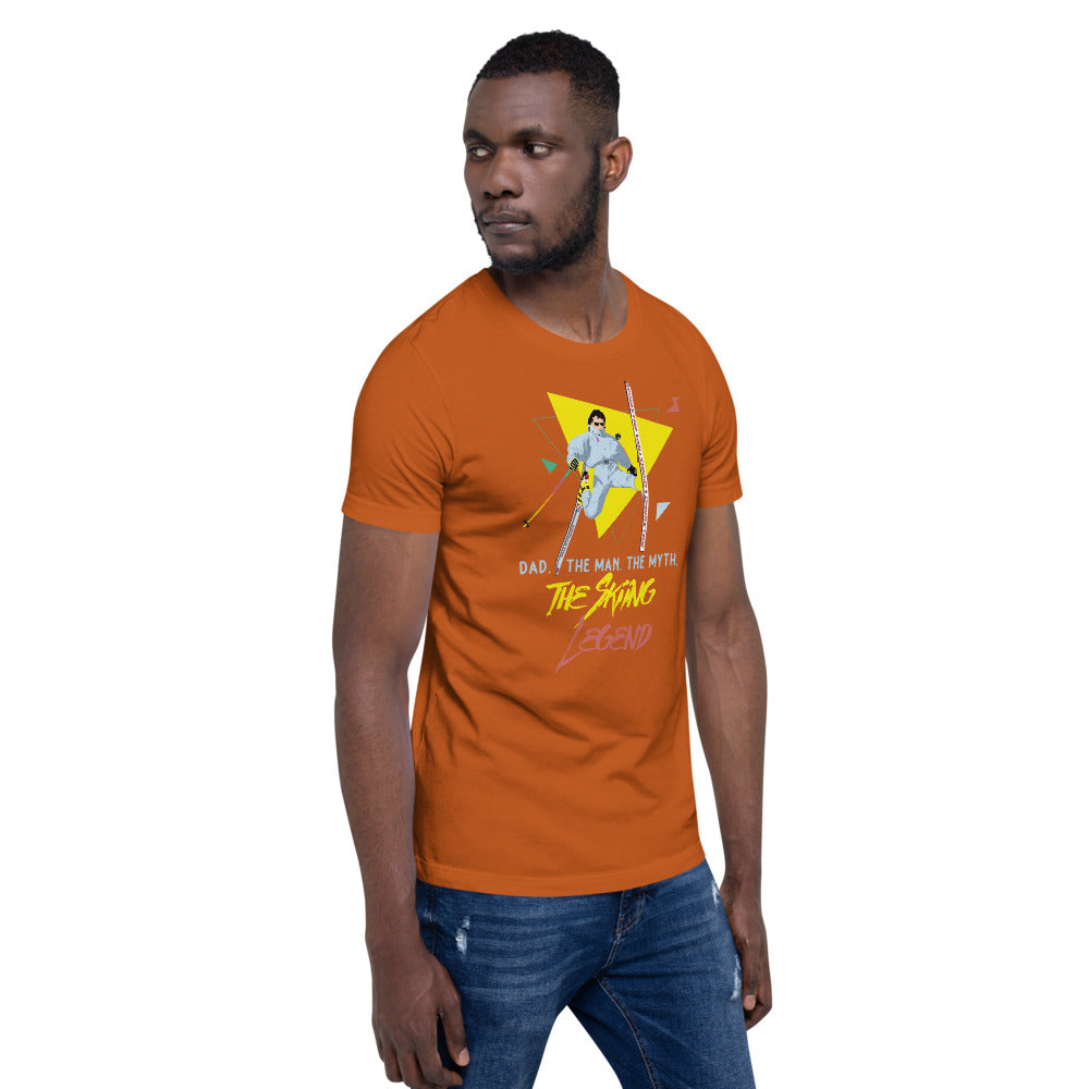 Dad, The Man, The Myth, The Skiing Legend T-Shirt - Powderaddicts