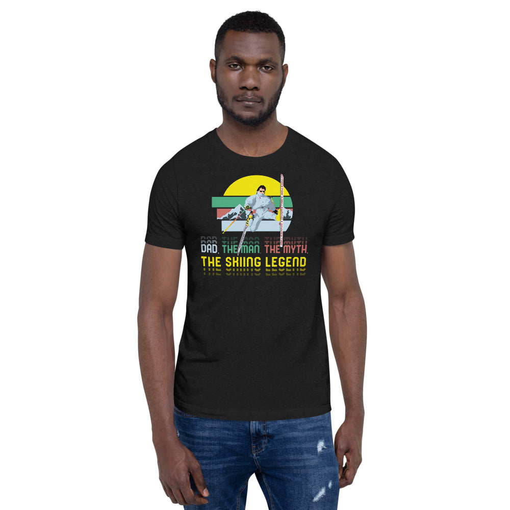 Dad, The Man, The Myth, The Skiing Legend T-Shirt - Powderaddicts