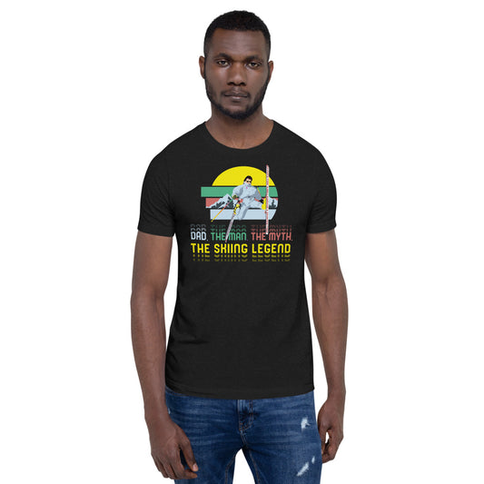Dad, The Man, The Myth, The Skiing Legend T-Shirt - Powderaddicts