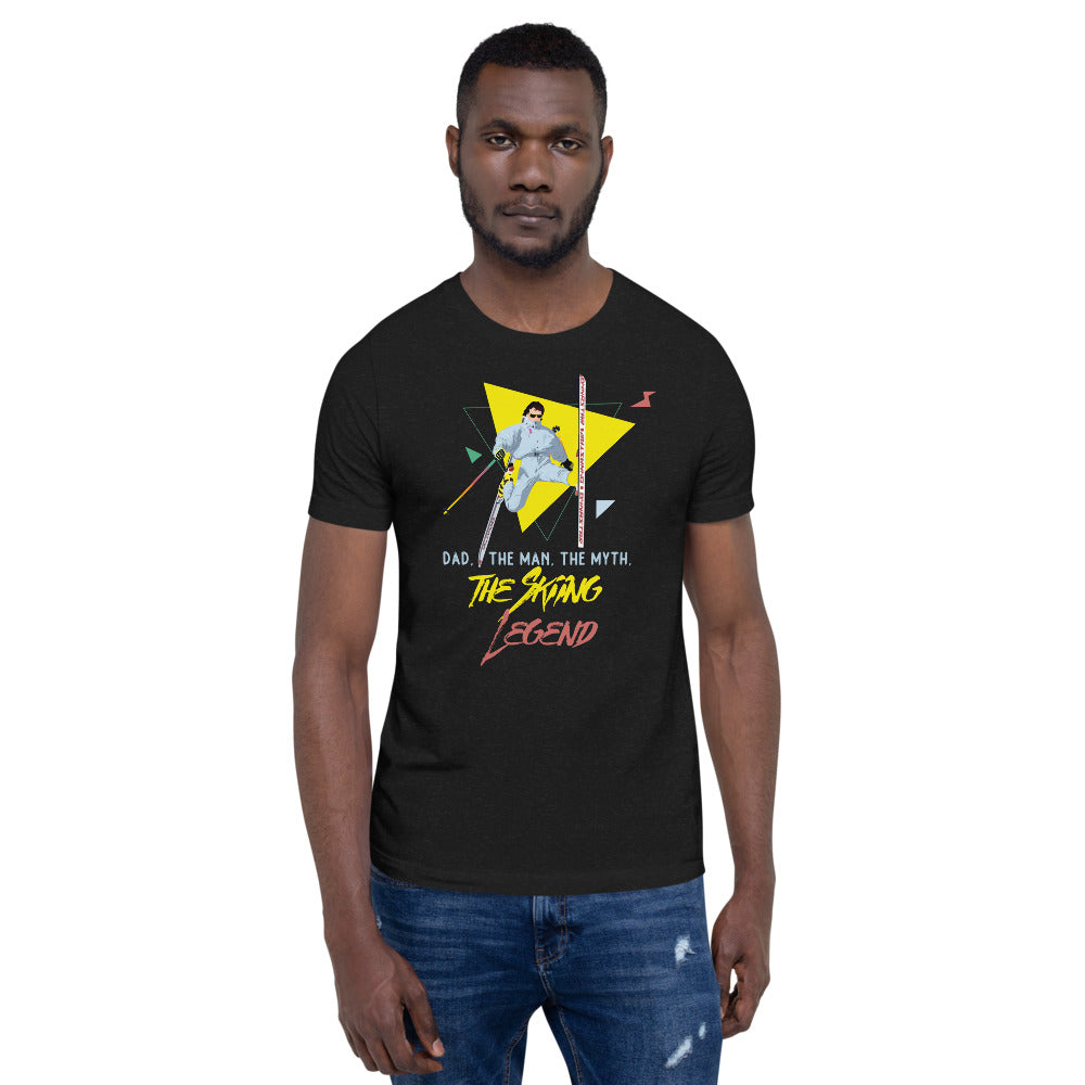 Dad, The Man, The Myth, The Skiing Legend T-Shirt - Powderaddicts