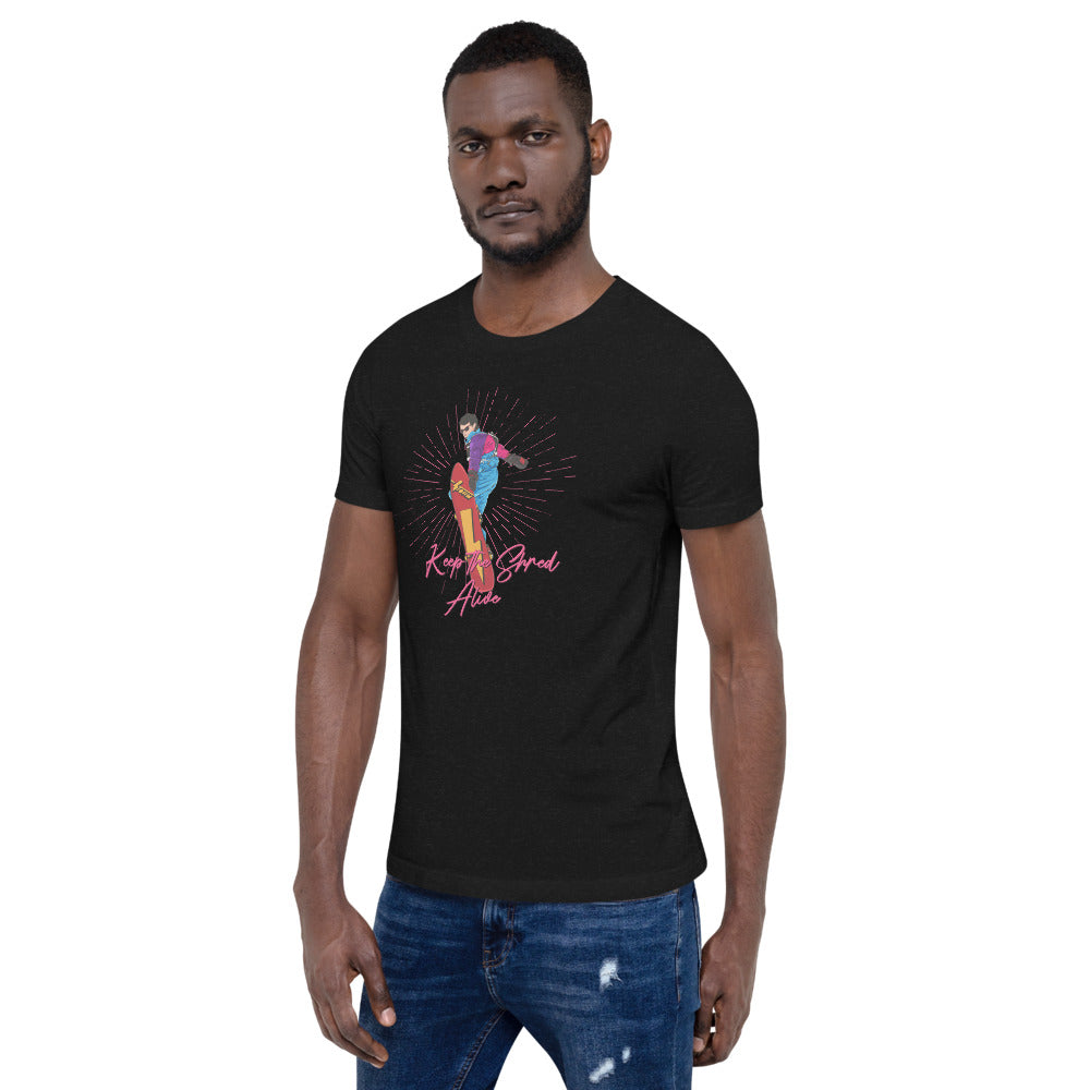 Keep The Shred Alive, Snowboarding Short-Sleeve Unisex T-Shirt - Powderaddicts