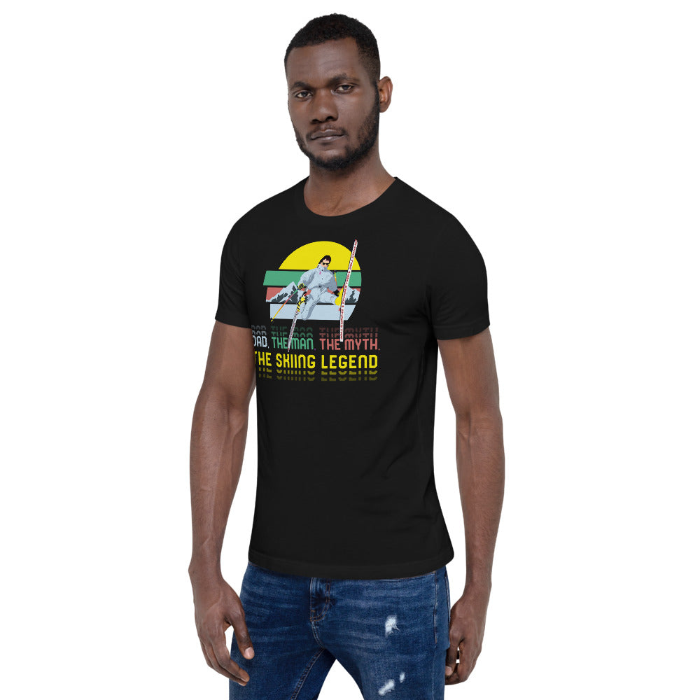 Dad, The Man, The Myth, The Skiing Legend T-Shirt - Powderaddicts