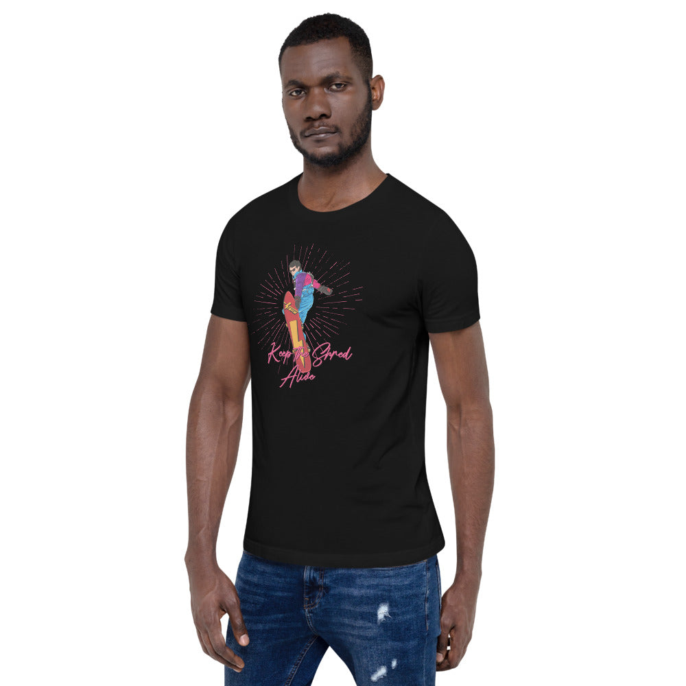 Keep The Shred Alive, Snowboarding Short-Sleeve Unisex T-Shirt - Powderaddicts