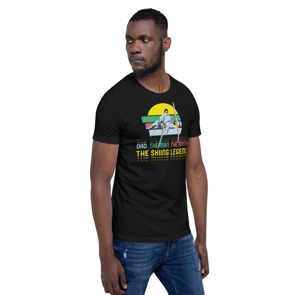 Dad, The Man, The Myth, The Skiing Legend T-Shirt - Powderaddicts