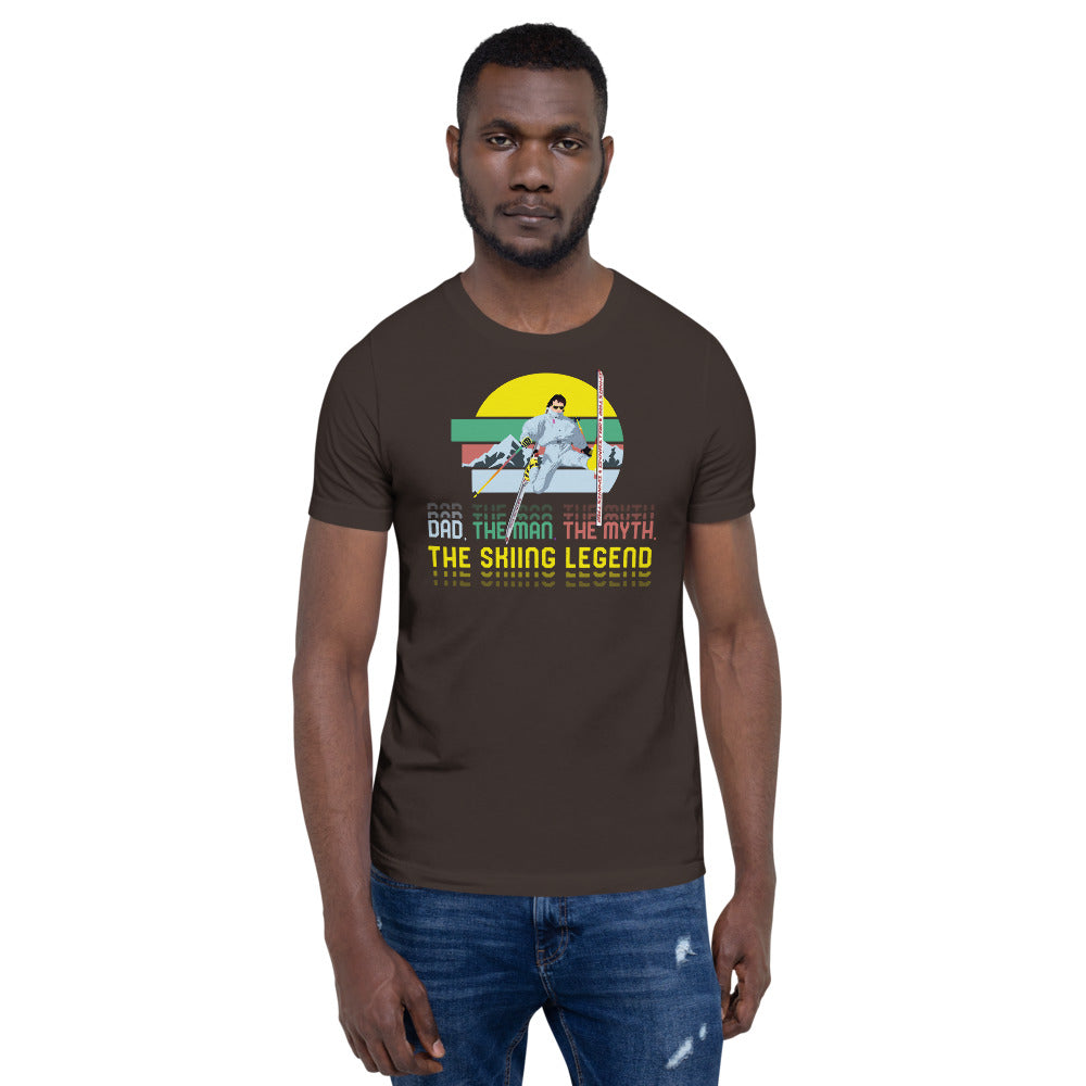 Dad, The Man, The Myth, The Skiing Legend T-Shirt - Powderaddicts