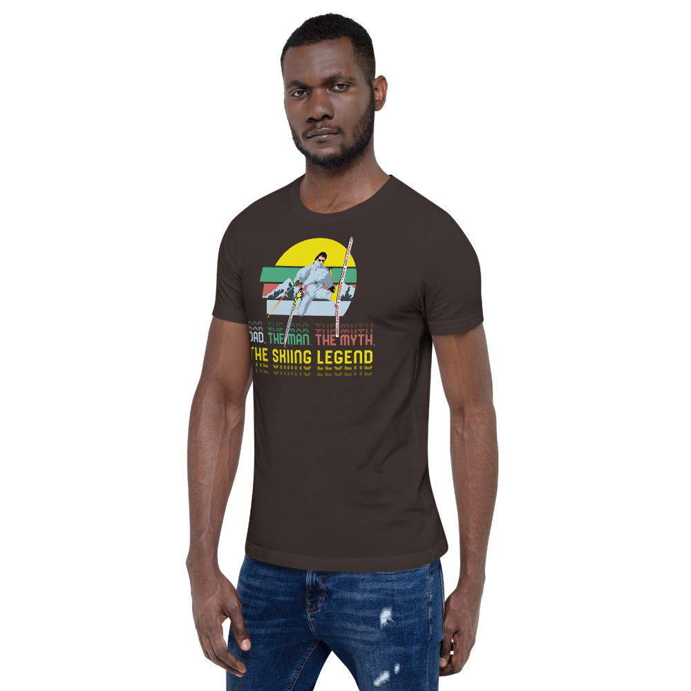 Dad, The Man, The Myth, The Skiing Legend T-Shirt - Powderaddicts