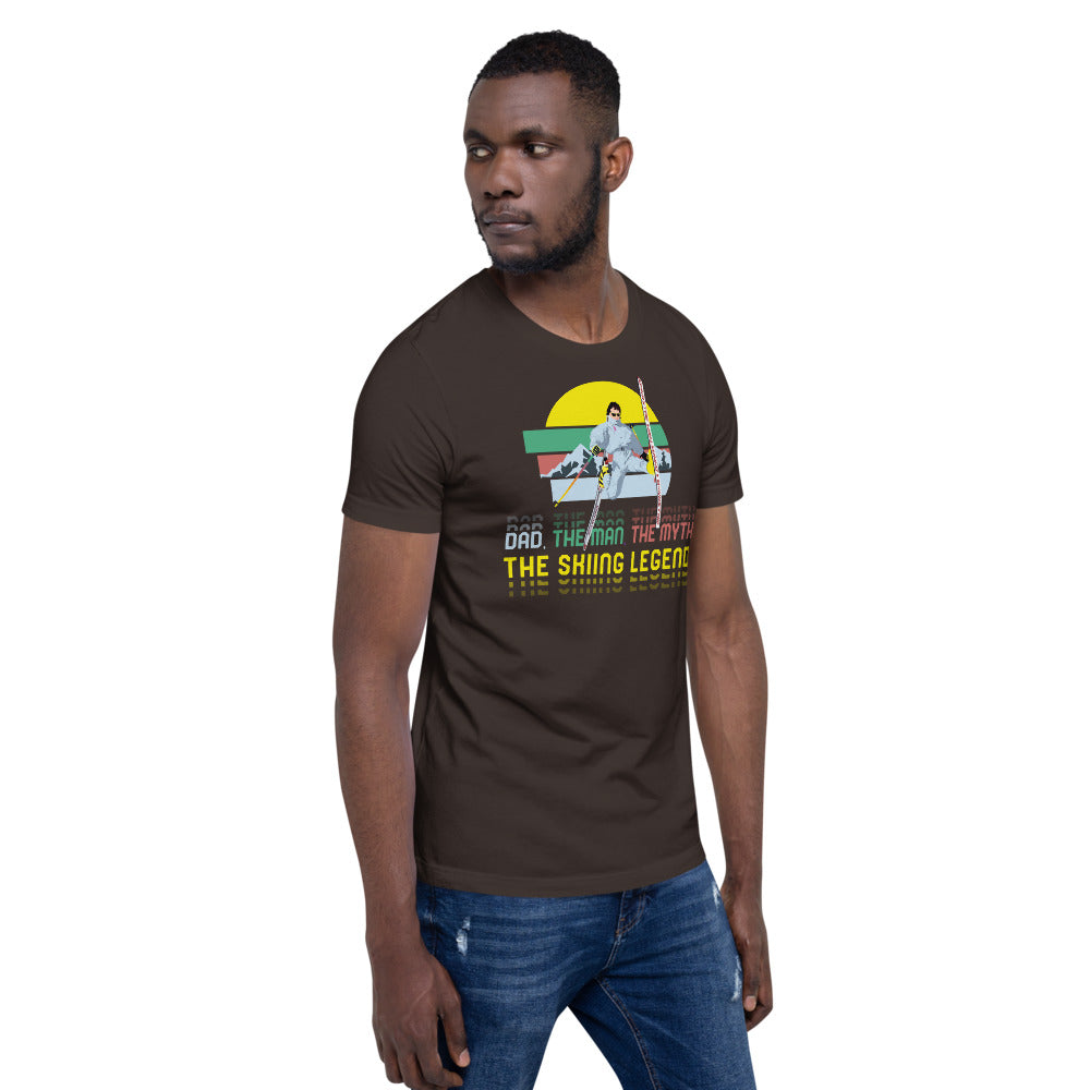 Dad, The Man, The Myth, The Skiing Legend T-Shirt - Powderaddicts