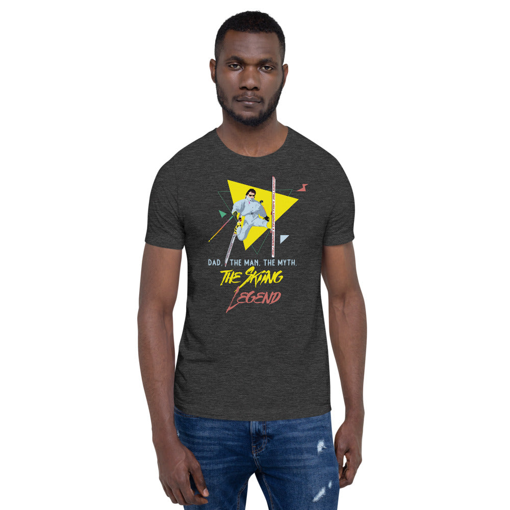 Dad, The Man, The Myth, The Skiing Legend T-Shirt - Powderaddicts