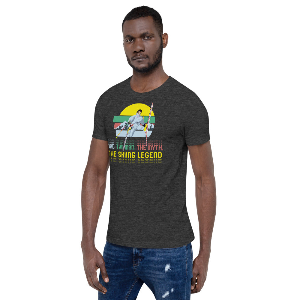 Dad, The Man, The Myth, The Skiing Legend T-Shirt - Powderaddicts