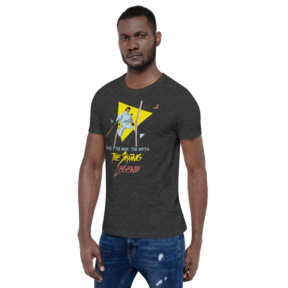 Dad, The Man, The Myth, The Skiing Legend T-Shirt - Powderaddicts