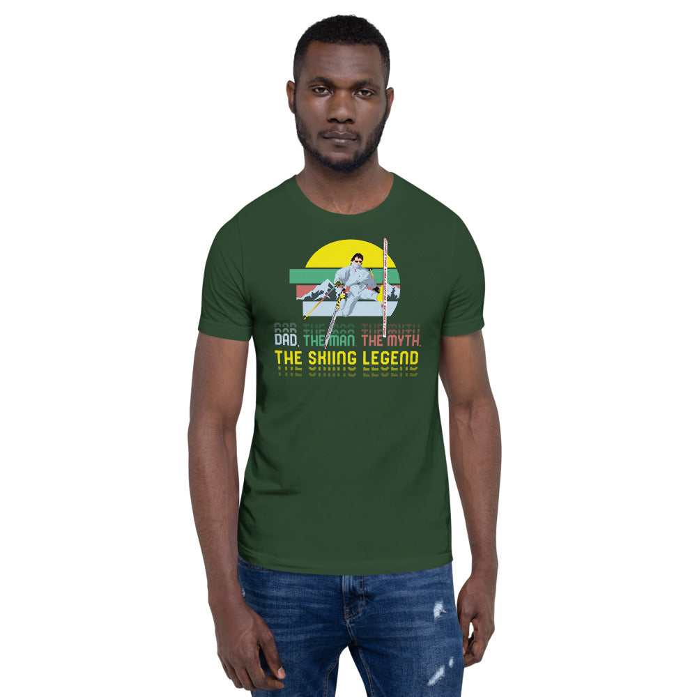 Dad, The Man, The Myth, The Skiing Legend T-Shirt - Powderaddicts
