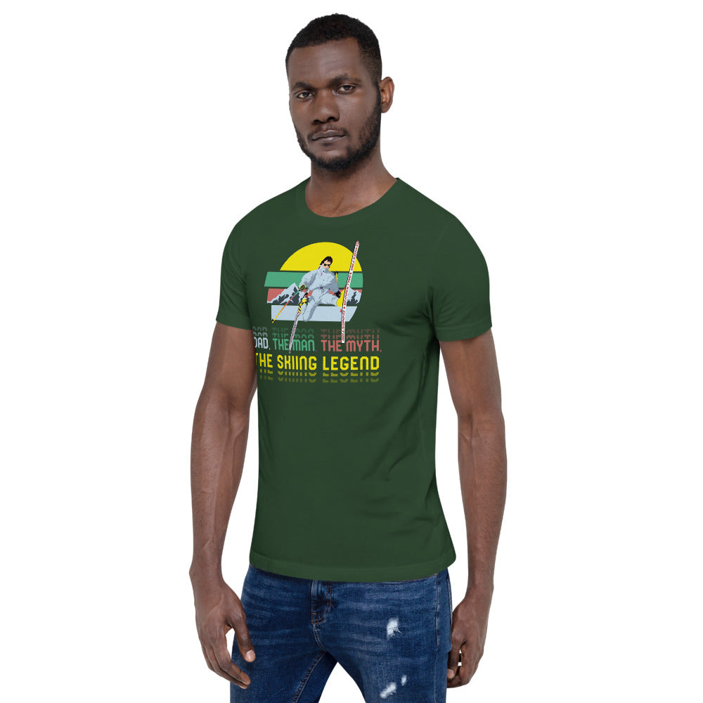 Dad, The Man, The Myth, The Skiing Legend T-Shirt - Powderaddicts