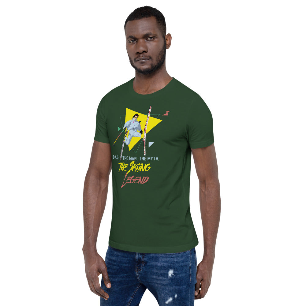Dad, The Man, The Myth, The Skiing Legend T-Shirt - Powderaddicts