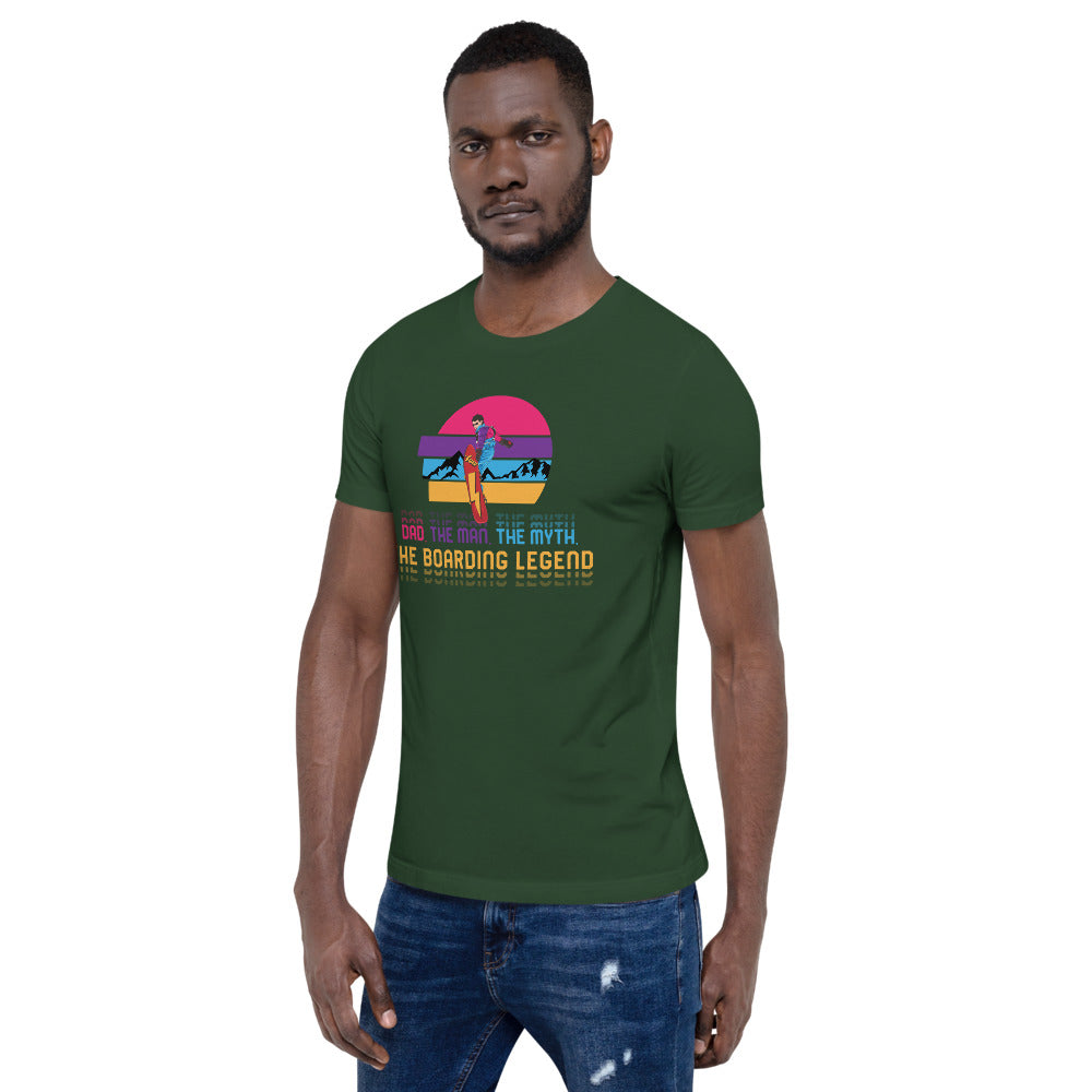 Dad, The Man, The Myth, The Boarding Legend T-Shirt - Powderaddicts