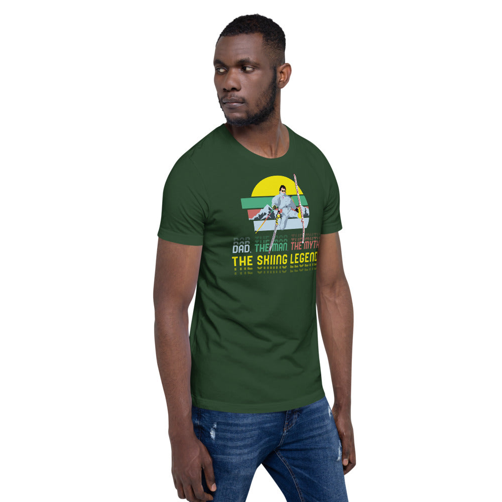 Dad, The Man, The Myth, The Skiing Legend T-Shirt - Powderaddicts