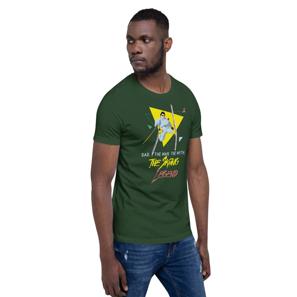 Dad, The Man, The Myth, The Skiing Legend T-Shirt - Powderaddicts