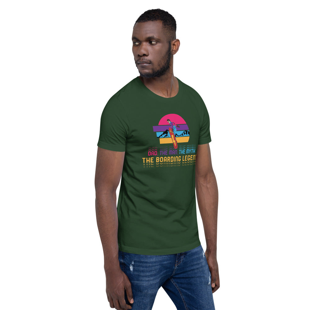 Dad, The Man, The Myth, The Boarding Legend T-Shirt - Powderaddicts