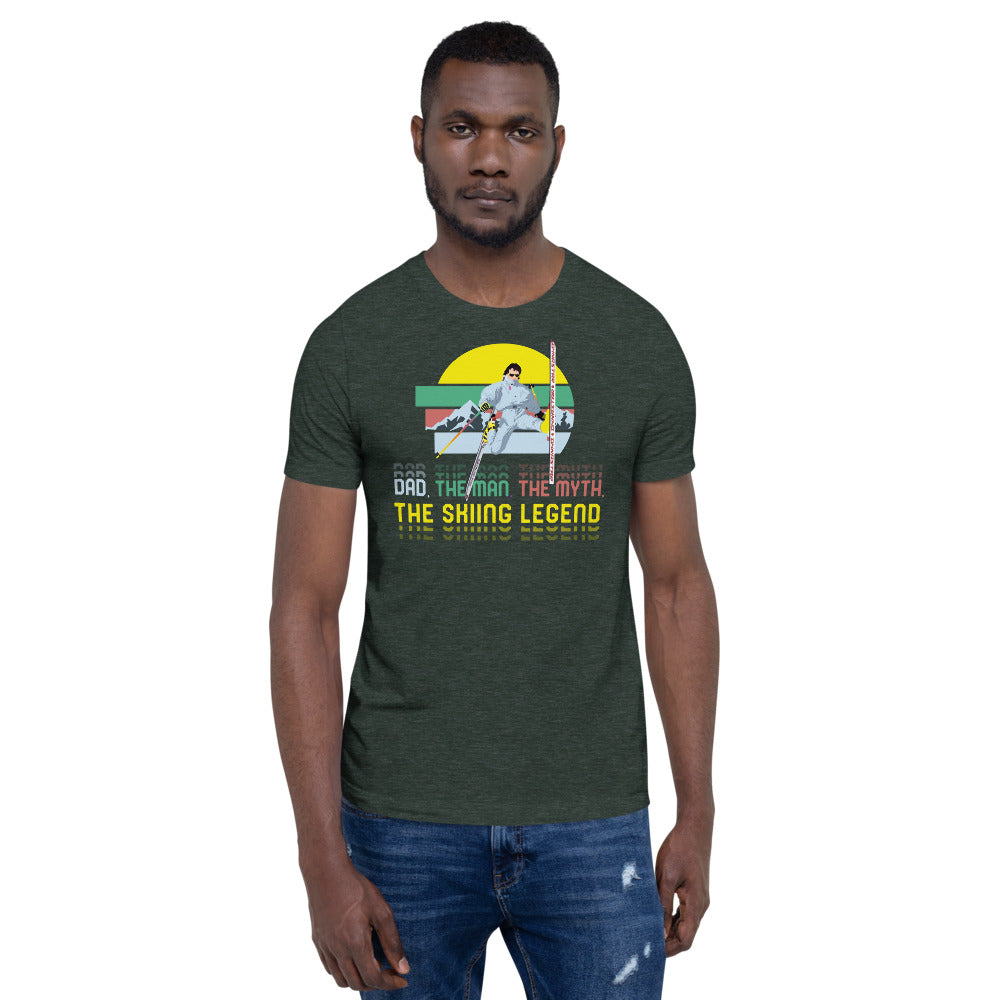 Dad, The Man, The Myth, The Skiing Legend T-Shirt - Powderaddicts