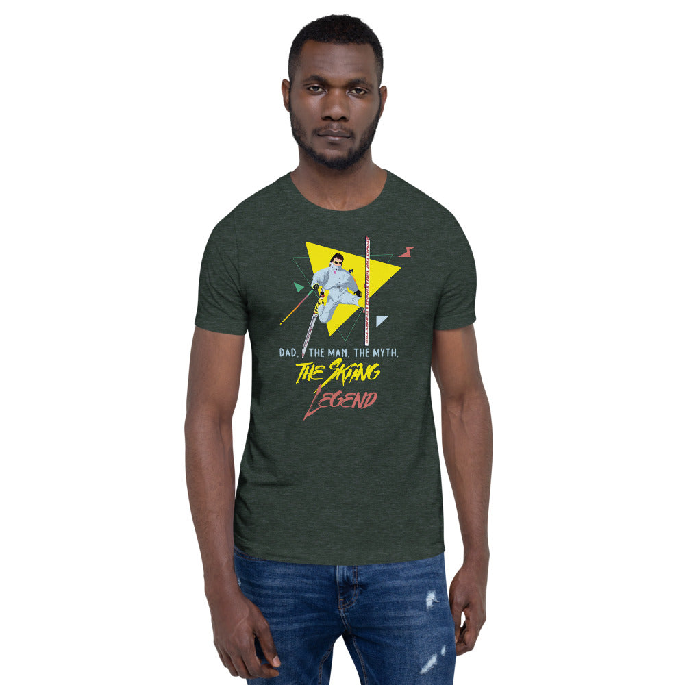 Dad, The Man, The Myth, The Skiing Legend T-Shirt - Powderaddicts