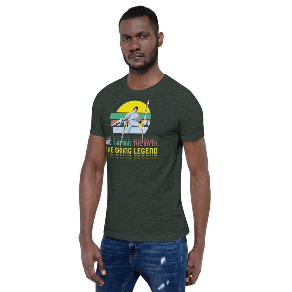 Dad, The Man, The Myth, The Skiing Legend T-Shirt - Powderaddicts
