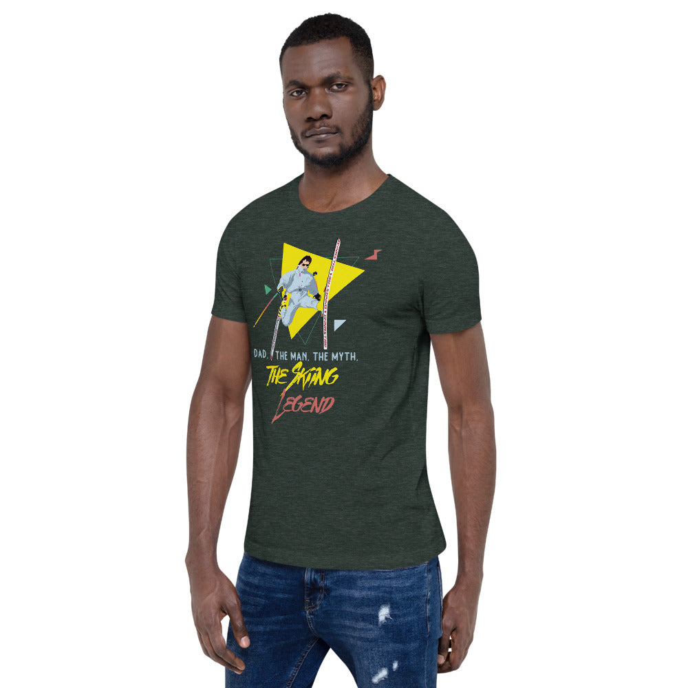 Dad, The Man, The Myth, The Skiing Legend T-Shirt - Powderaddicts
