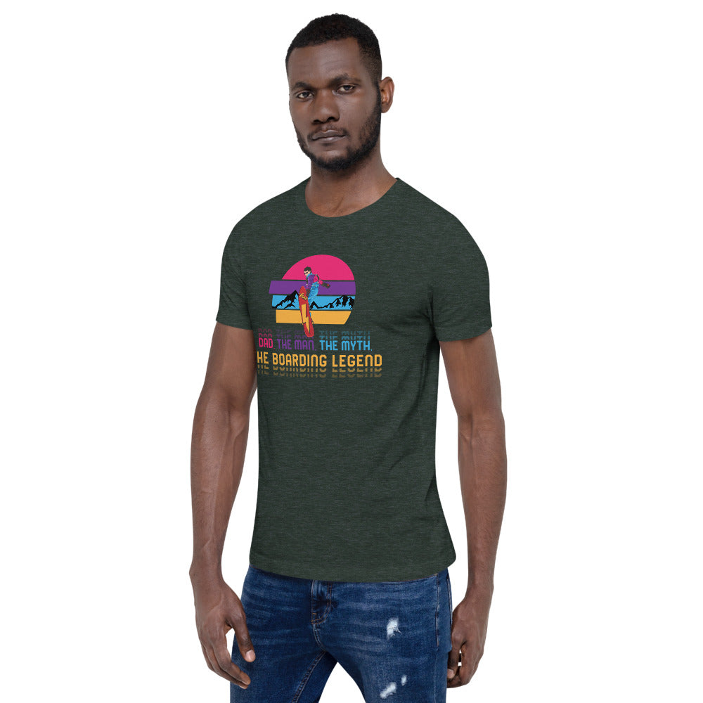 Dad, The Man, The Myth, The Boarding Legend T-Shirt - Powderaddicts