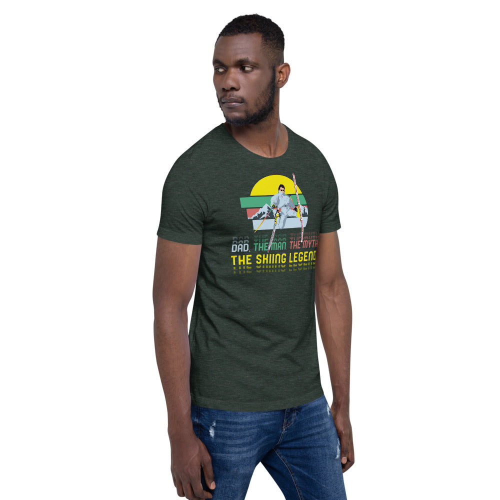 Dad, The Man, The Myth, The Skiing Legend T-Shirt - Powderaddicts
