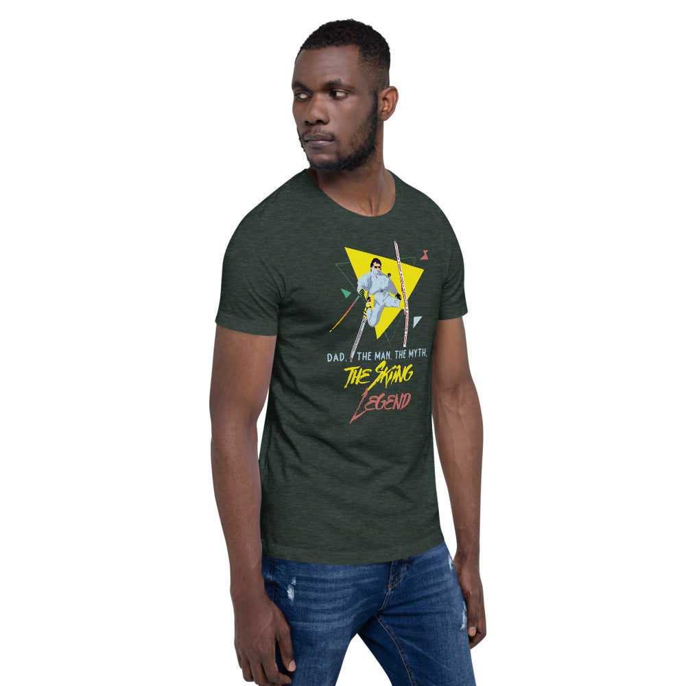 Dad, The Man, The Myth, The Skiing Legend T-Shirt - Powderaddicts