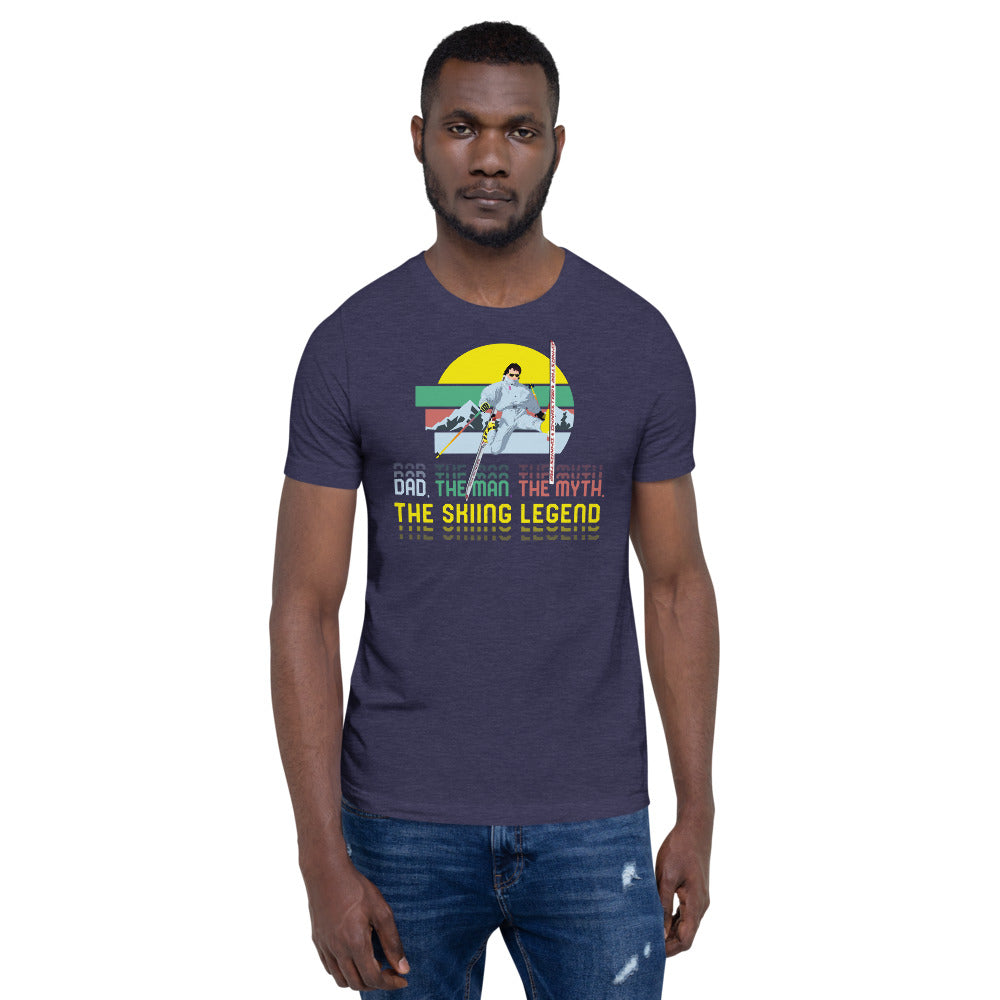 Dad, The Man, The Myth, The Skiing Legend T-Shirt - Powderaddicts