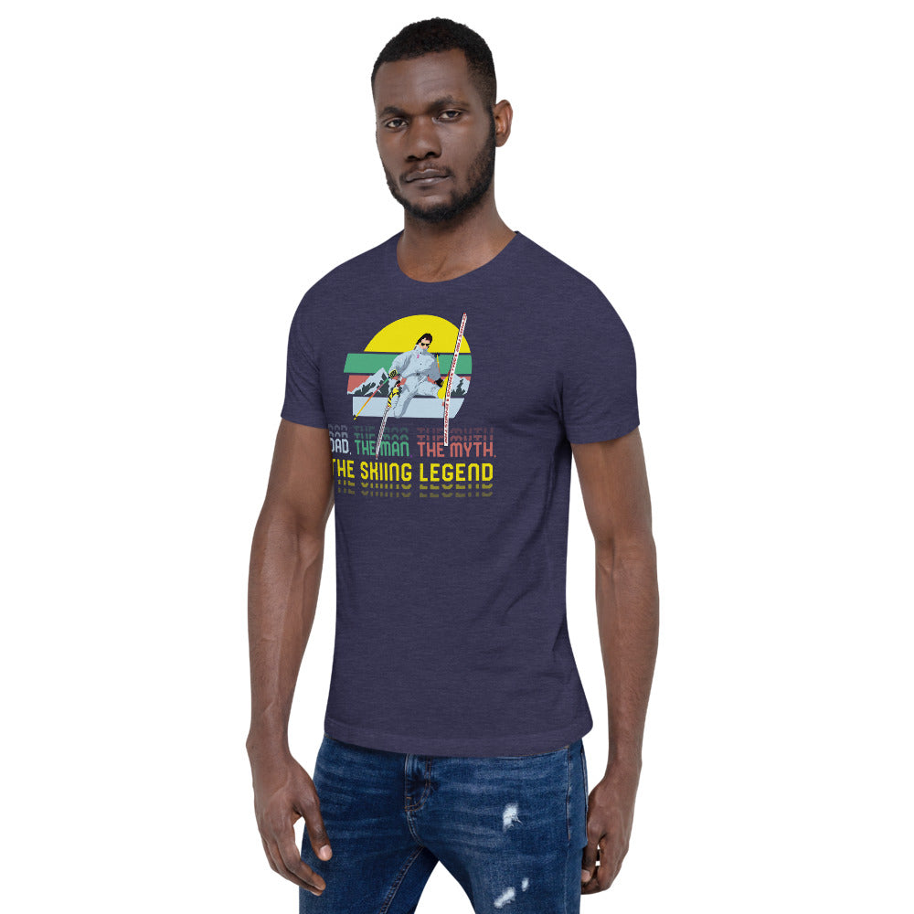 Dad, The Man, The Myth, The Skiing Legend T-Shirt - Powderaddicts
