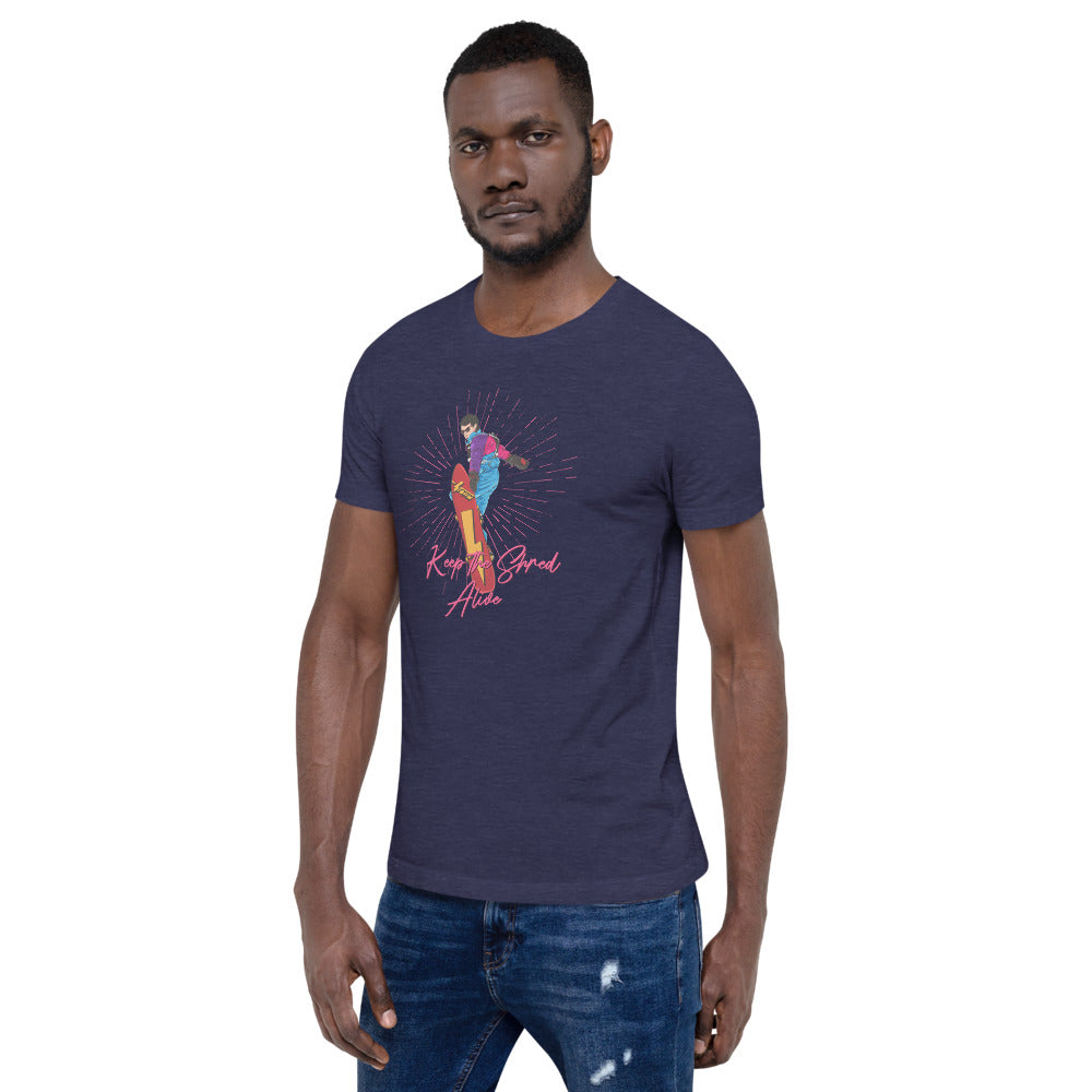 Keep The Shred Alive, Snowboarding Short-Sleeve Unisex T-Shirt - Powderaddicts