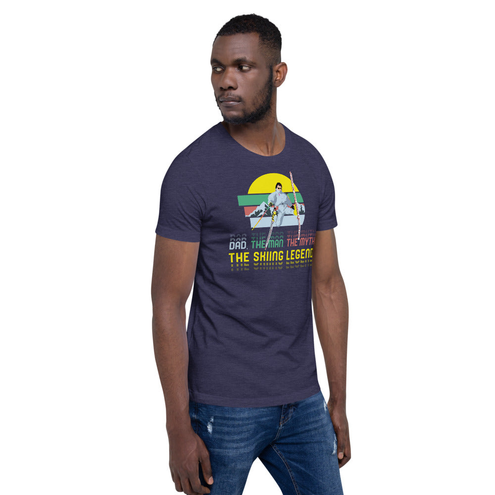 Dad, The Man, The Myth, The Skiing Legend T-Shirt - Powderaddicts
