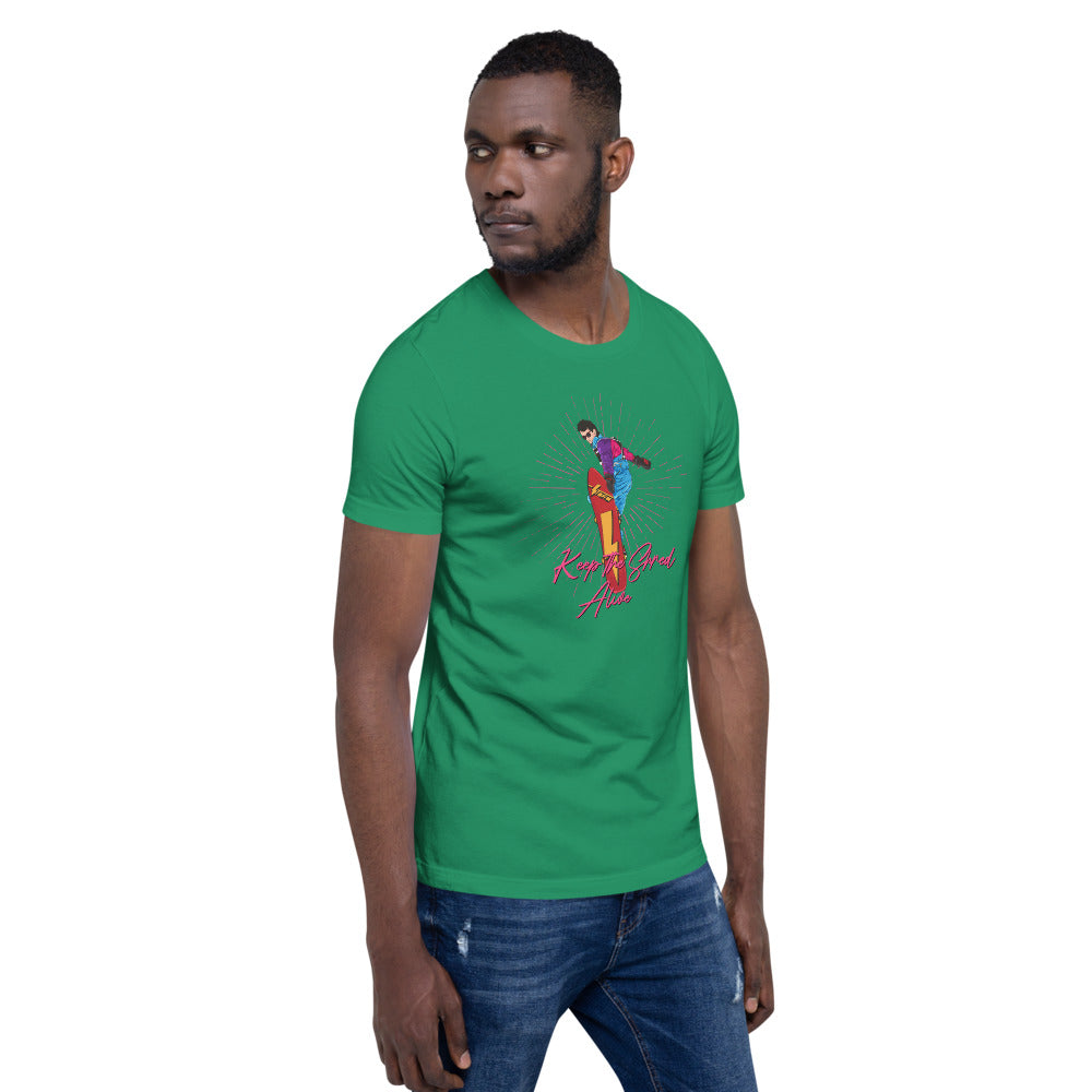 Keep The Shred Alive, Snowboarding Short-Sleeve Unisex T-Shirt - Powderaddicts