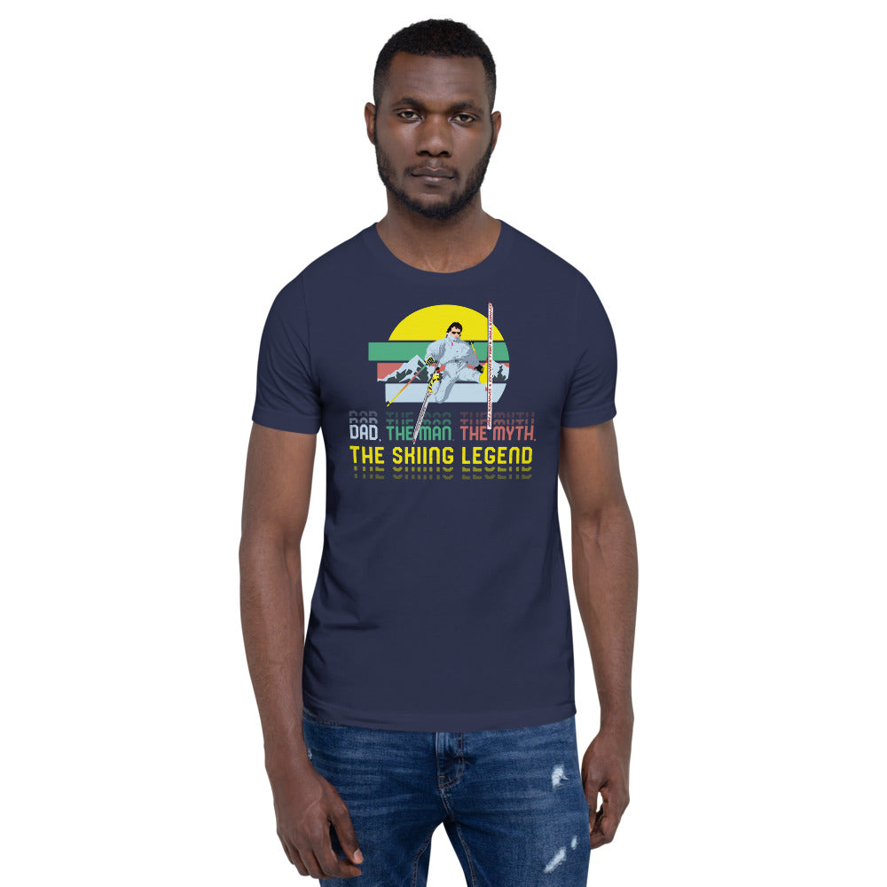 Dad, The Man, The Myth, The Skiing Legend T-Shirt - Powderaddicts