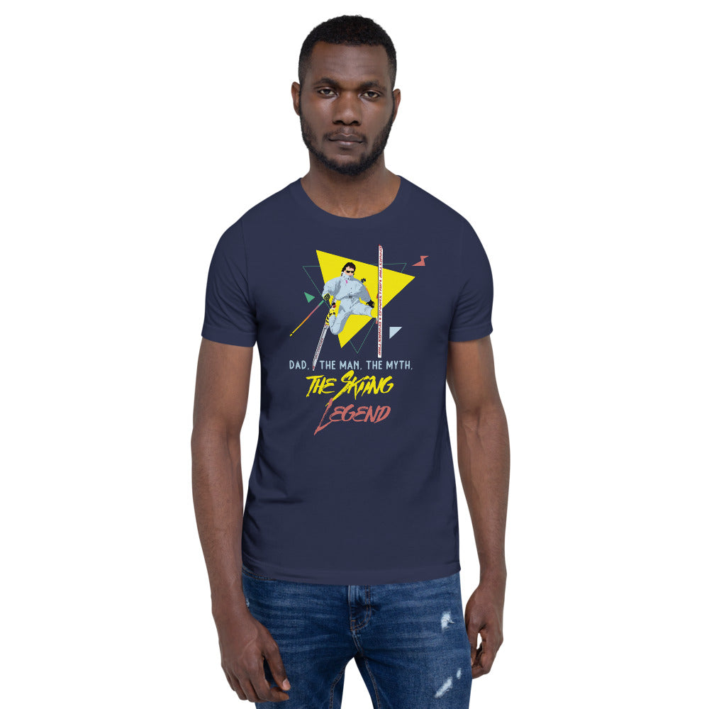 Dad, The Man, The Myth, The Skiing Legend T-Shirt - Powderaddicts