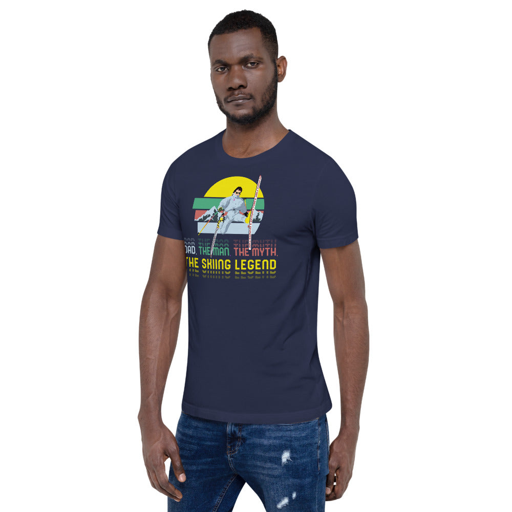 Dad, The Man, The Myth, The Skiing Legend T-Shirt - Powderaddicts