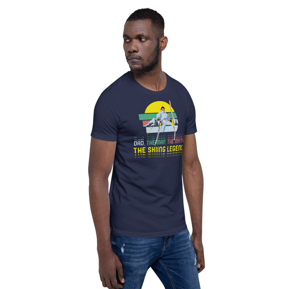 Dad, The Man, The Myth, The Skiing Legend T-Shirt - Powderaddicts