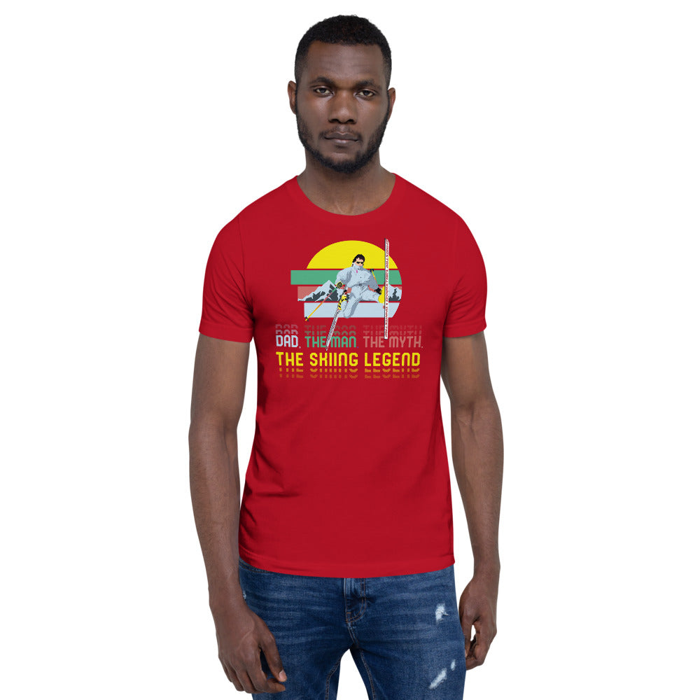 Dad, The Man, The Myth, The Skiing Legend T-Shirt - Powderaddicts