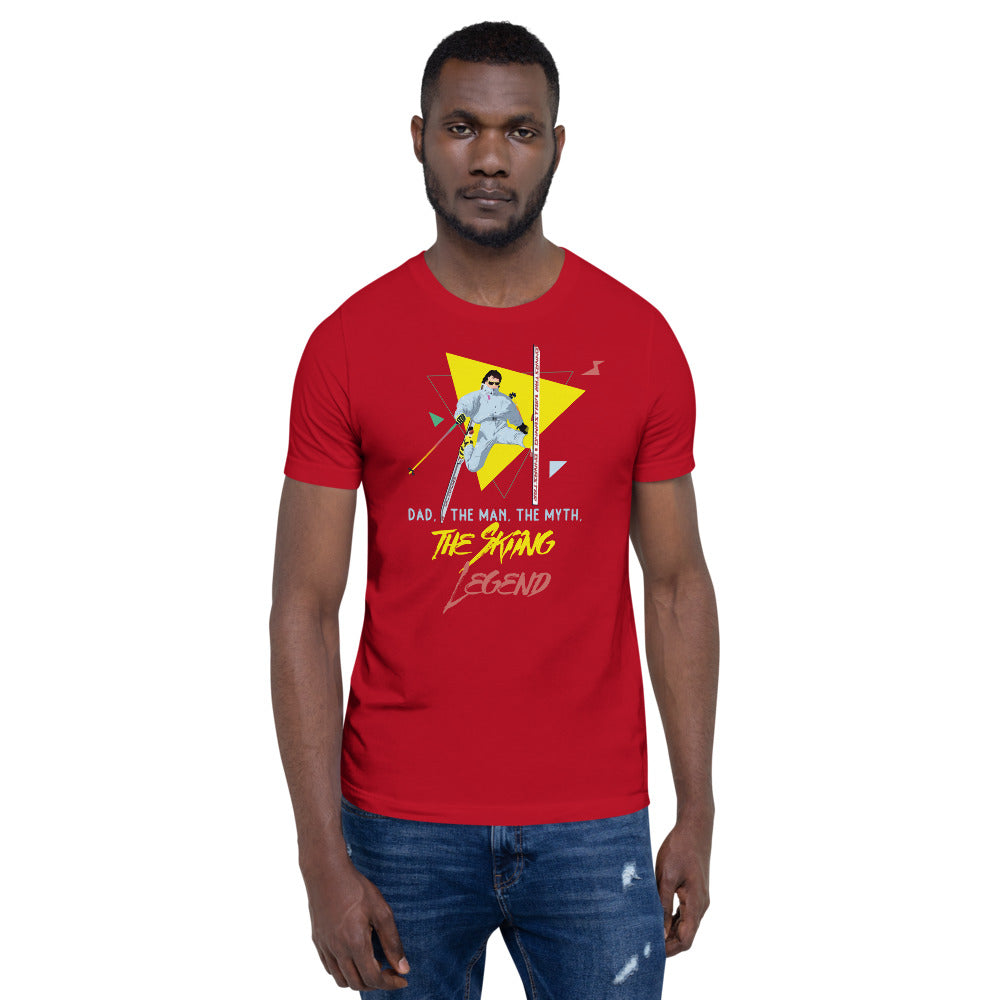 Dad, The Man, The Myth, The Skiing Legend T-Shirt - Powderaddicts