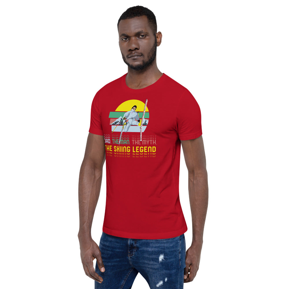 Dad, The Man, The Myth, The Skiing Legend T-Shirt - Powderaddicts