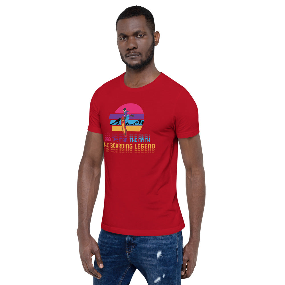 Dad, The Man, The Myth, The Boarding Legend T-Shirt - Powderaddicts