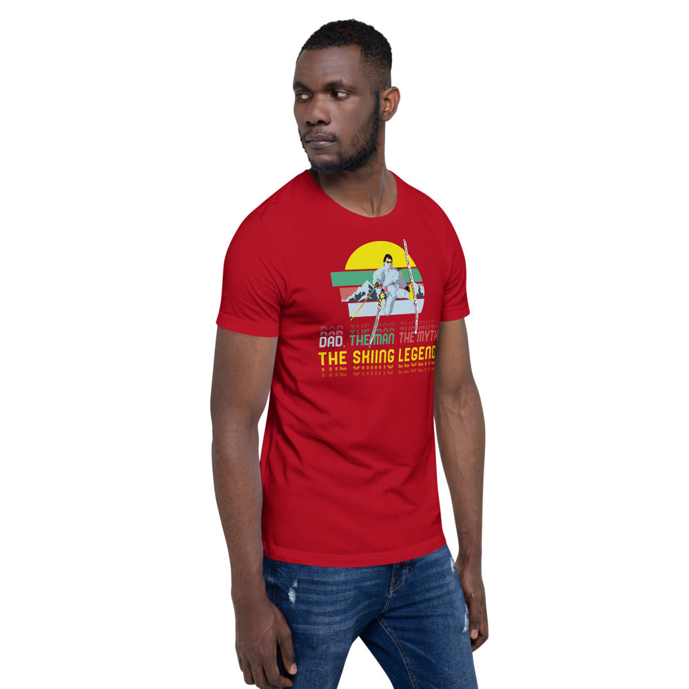 Dad, The Man, The Myth, The Skiing Legend T-Shirt - Powderaddicts