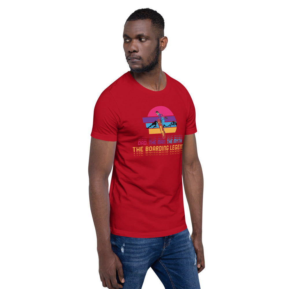 Dad, The Man, The Myth, The Boarding Legend T-Shirt - Powderaddicts